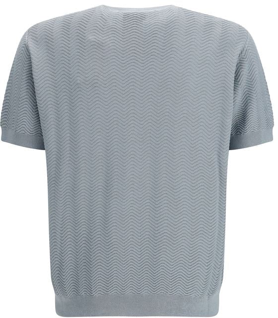 Giorgio Armani Gray Silk Sweatshirt Grijs