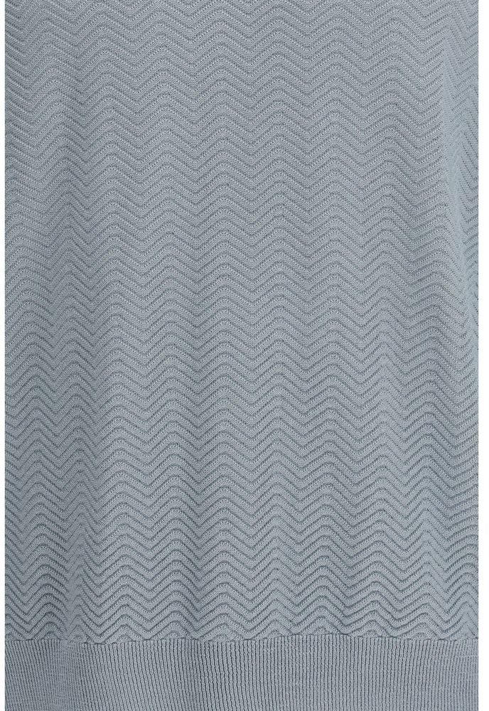 Giorgio Armani Gray Silk Sweatshirt Grijs