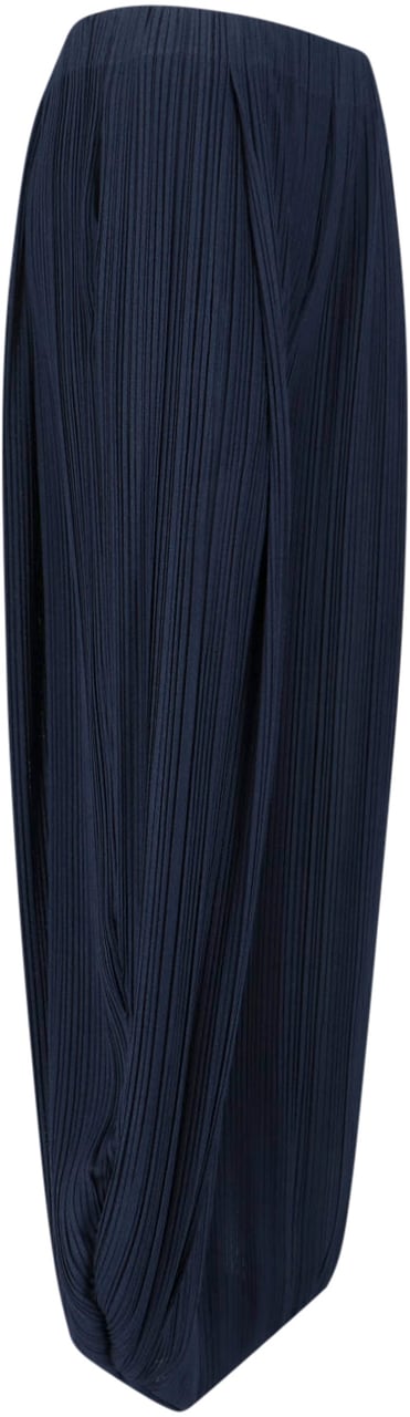 Giorgio Armani Tailored High-Waist Trousers with Straight Leg Design Blauw