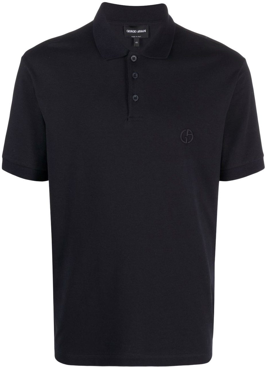 Giorgio Armani T-Shirts And Polos Blue Blauw