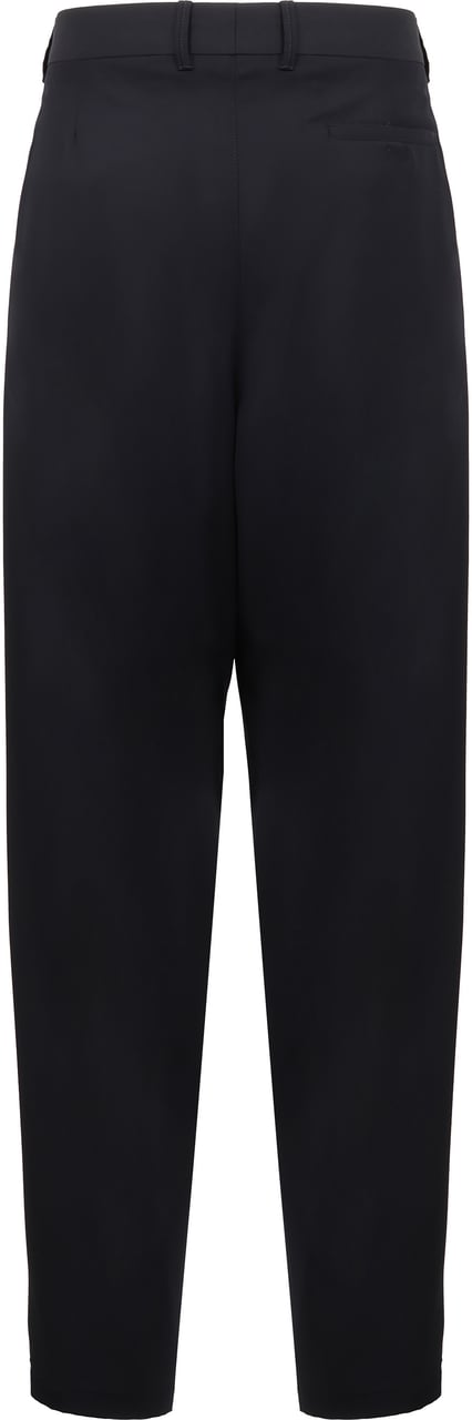 Giorgio Armani Virgin wool trousers Blauw