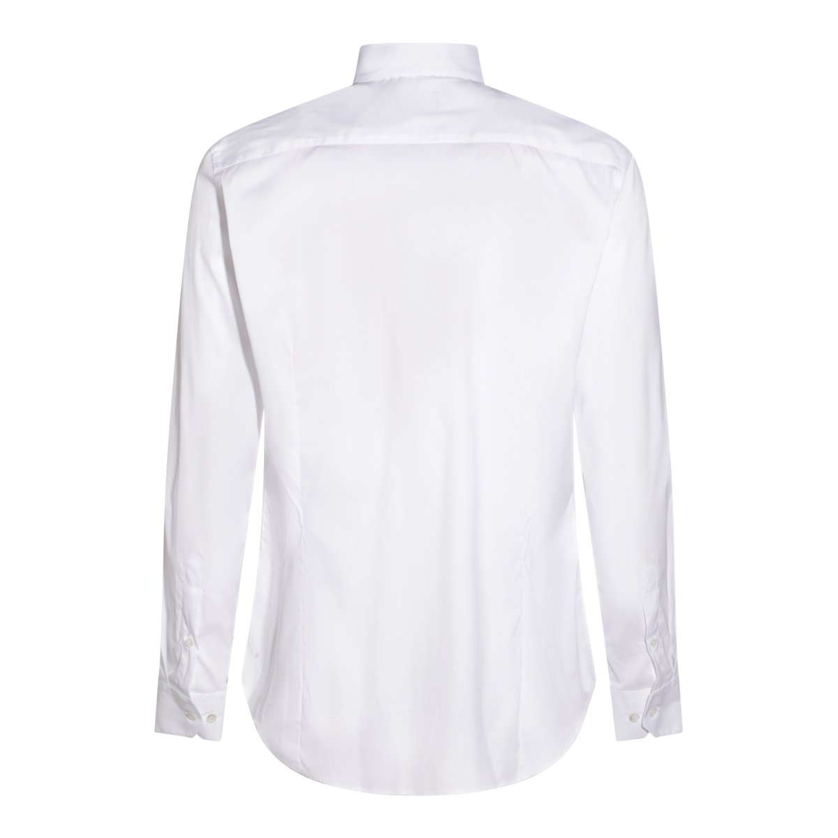 Giorgio Armani White Cotton Shirt Wit