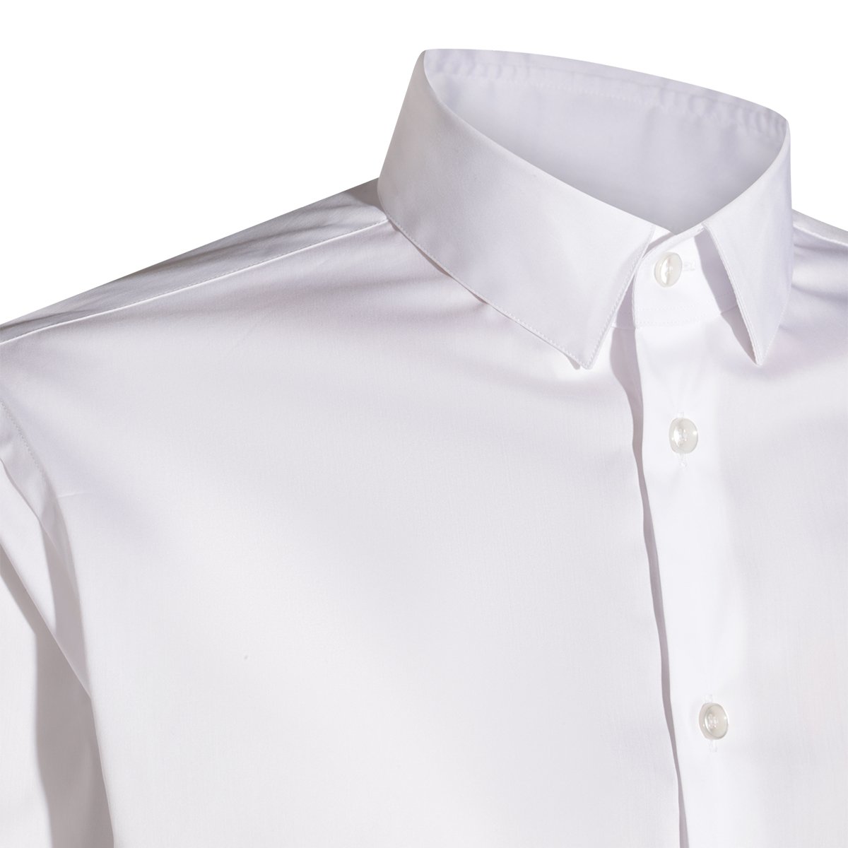 Giorgio Armani White Cotton Shirt Wit