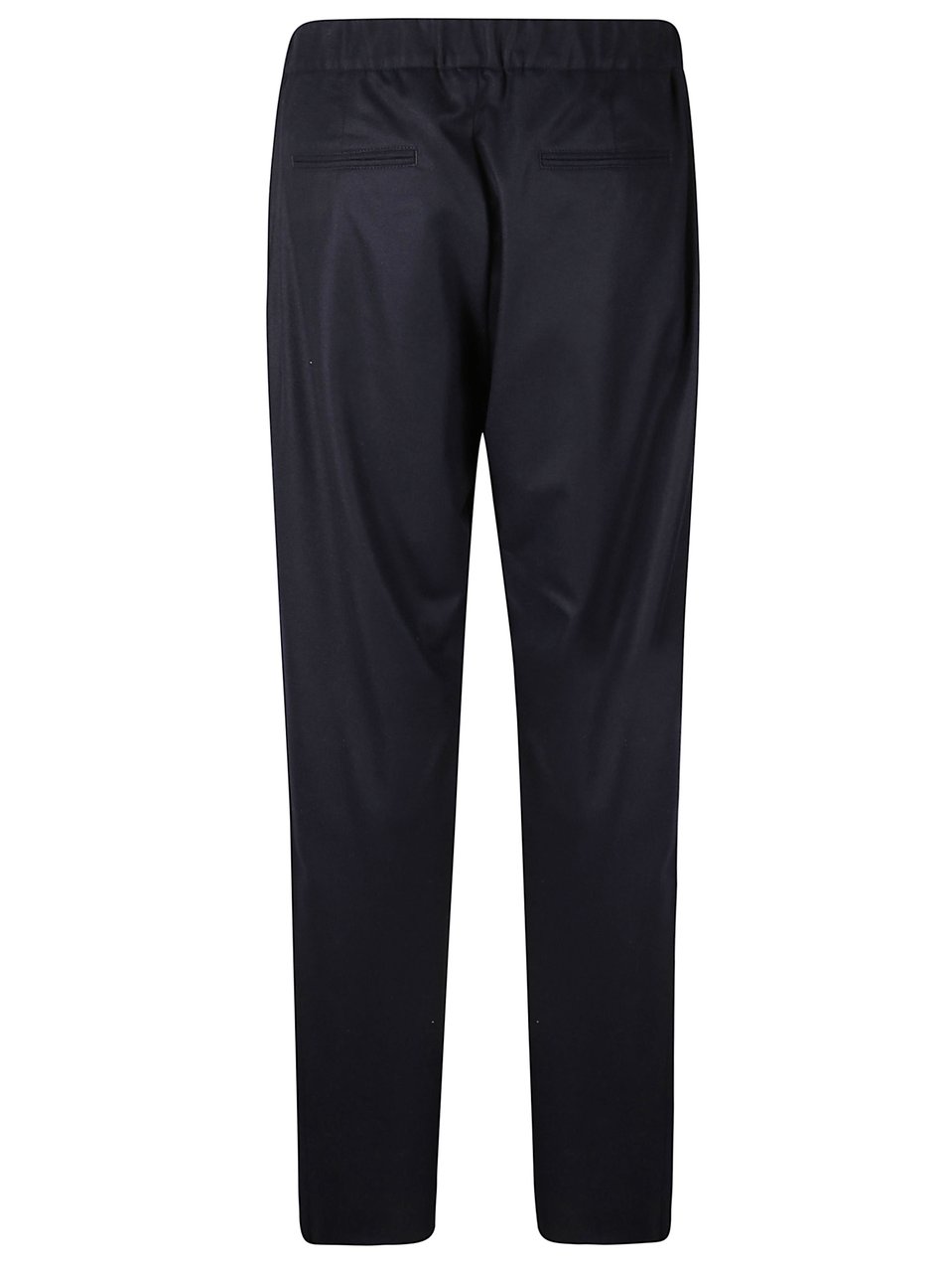 Giorgio Armani Tailored Trousers With Adjustable Drawstring And Four Pockets Zwart