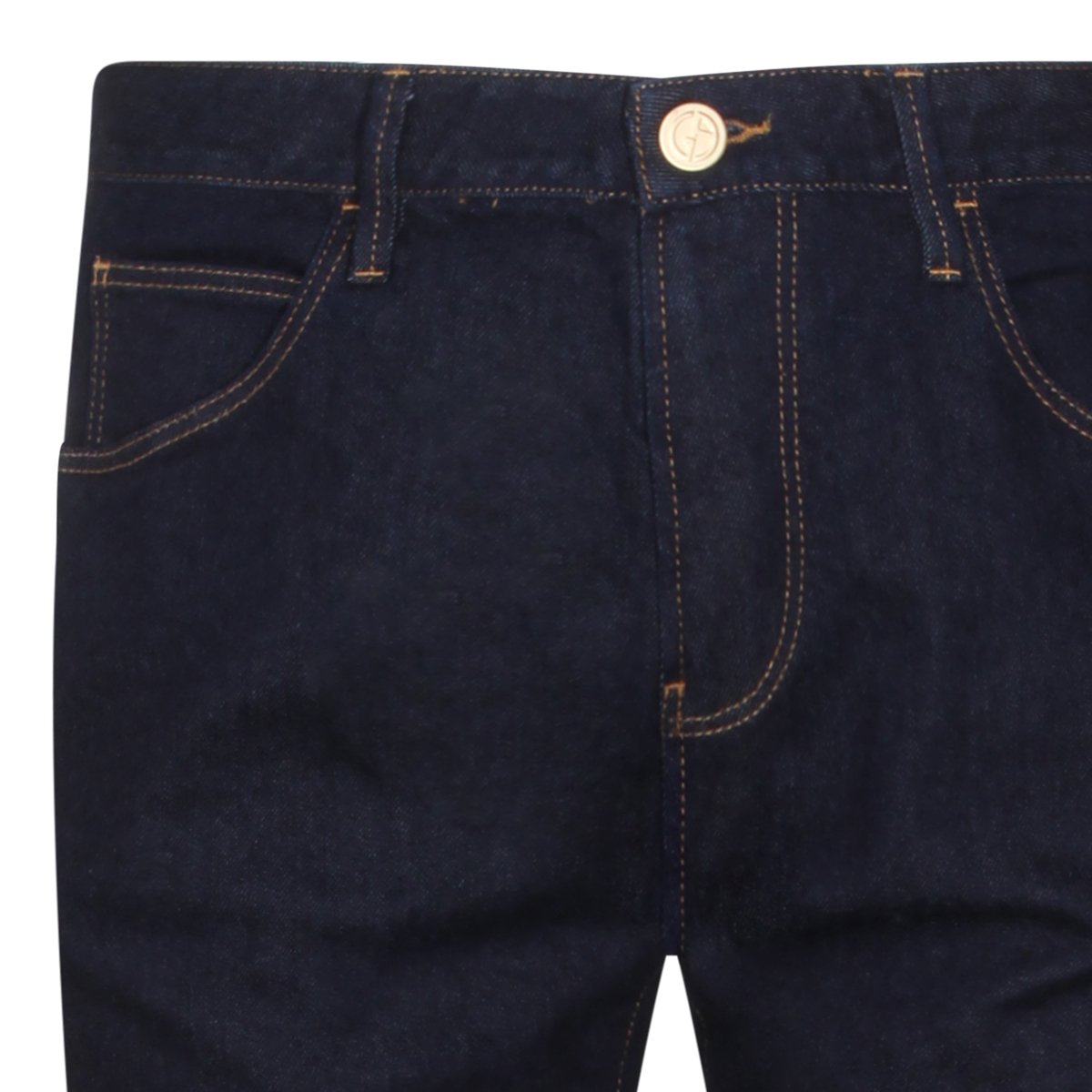 Giorgio Armani Slim-Fit Dark Blue Denim Jeans Zwart