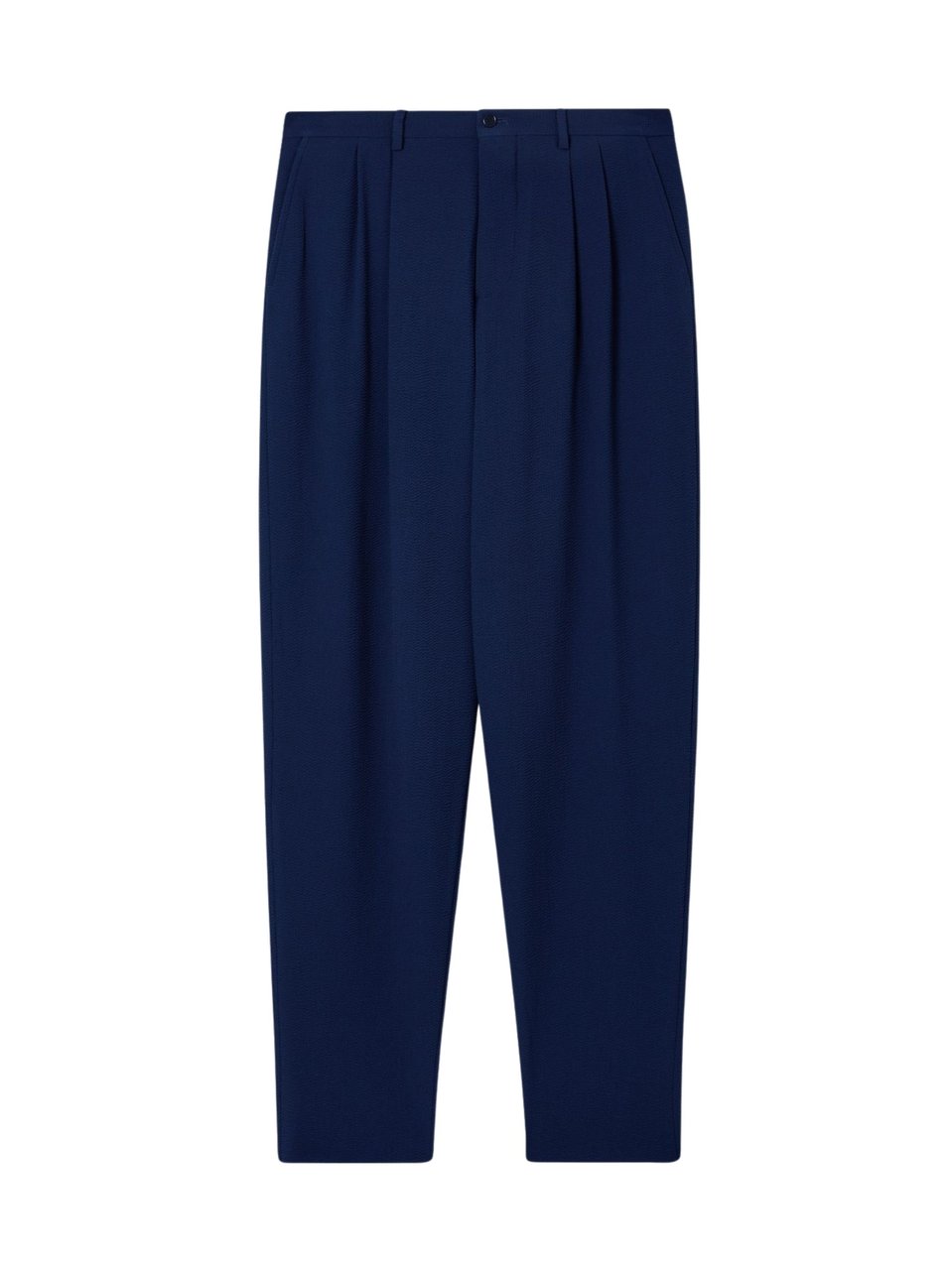 Giorgio Armani Relaxed Wide-Leg Pleated Wool Pants Zwart