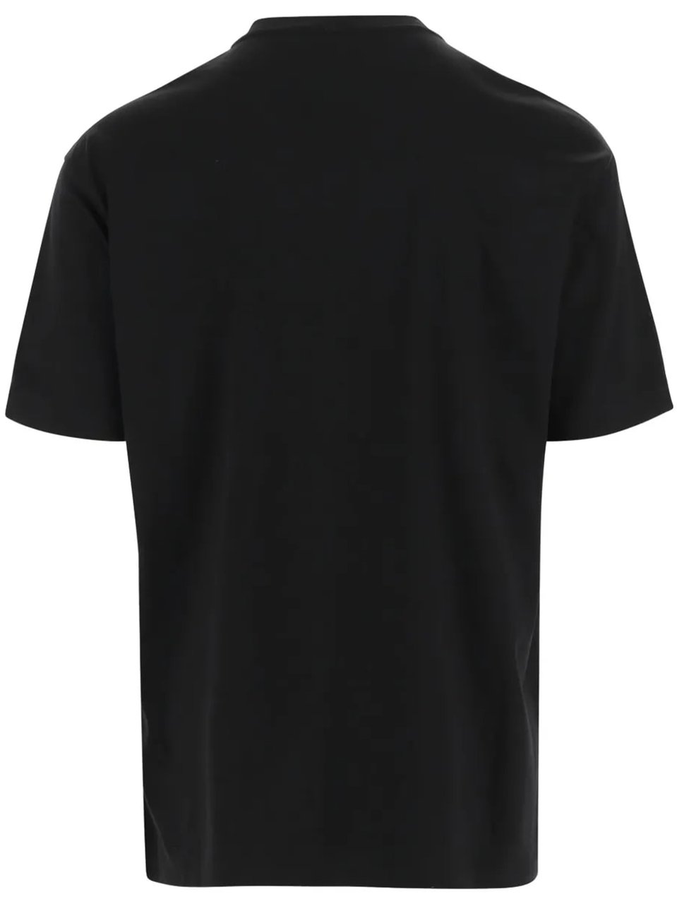 Giorgio Armani Pure Interlock Cotton Crew Neck T-Shirt Zwart