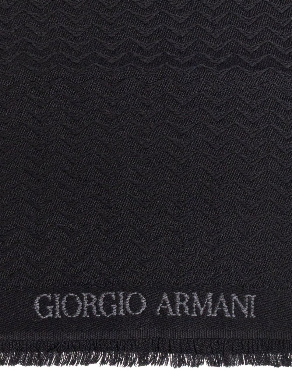 Giorgio Armani Scarfs Black Zwart