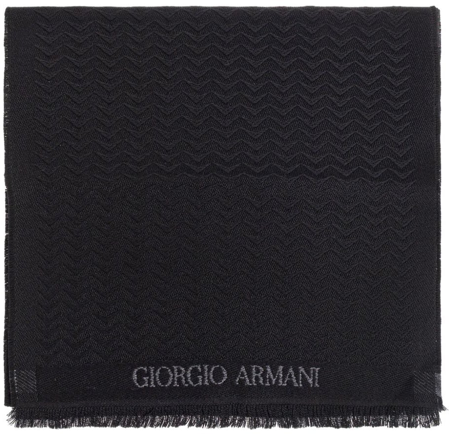 Giorgio Armani Scarfs Black Zwart