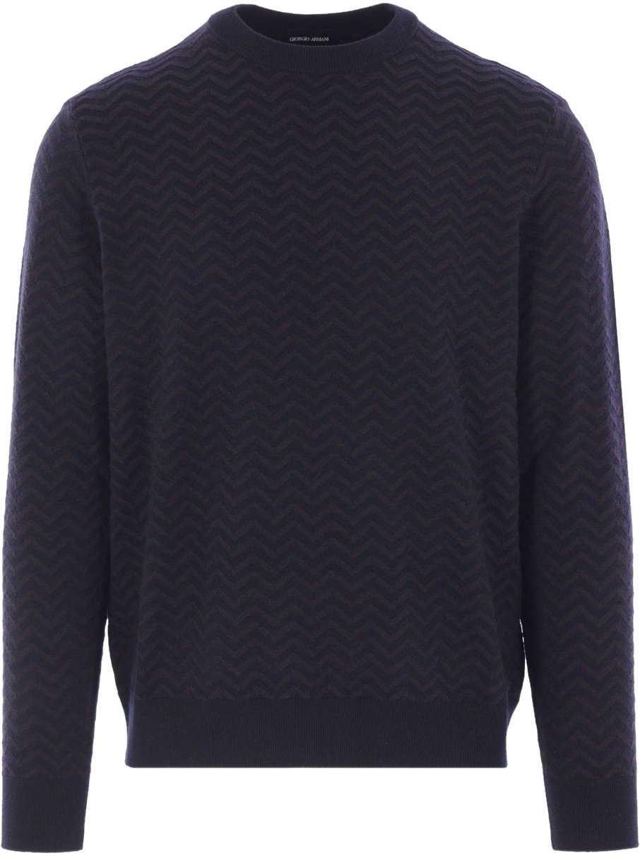 Giorgio Armani Sweaters Blue Blauw