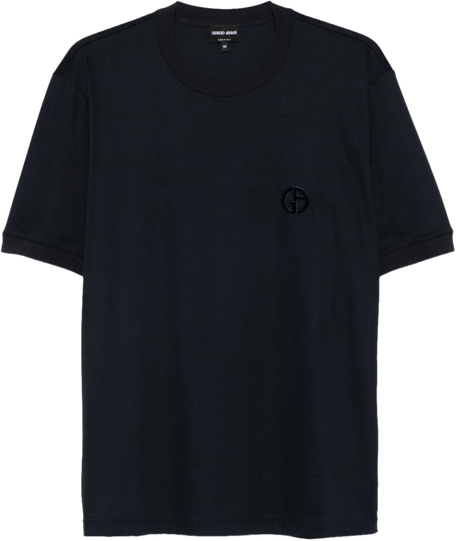 Giorgio Armani T-Shirts And Polos Black Zwart