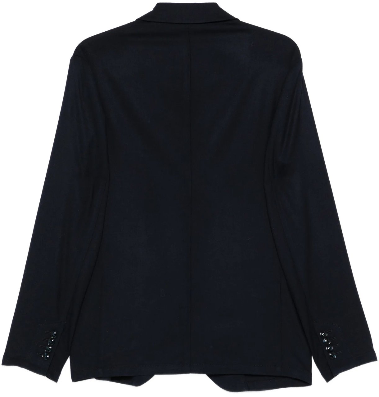 Giorgio Armani Tailored Black Wool Notch Lapel Blazer Zwart