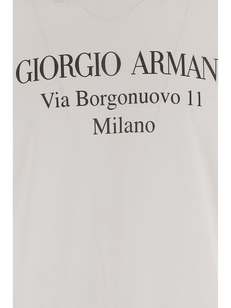Giorgio Armani Cotton Crew Neck T-Shirt With Logo Print Wit
