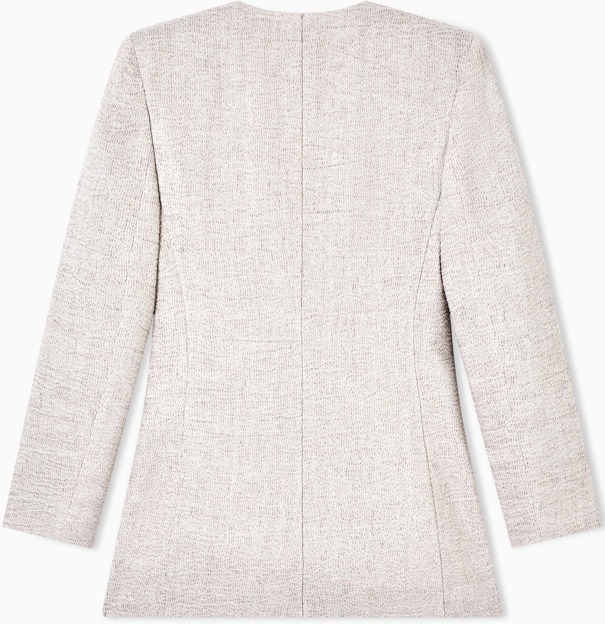 Giorgio Armani Tailored Textured Single-Button Woven Blazer Wit