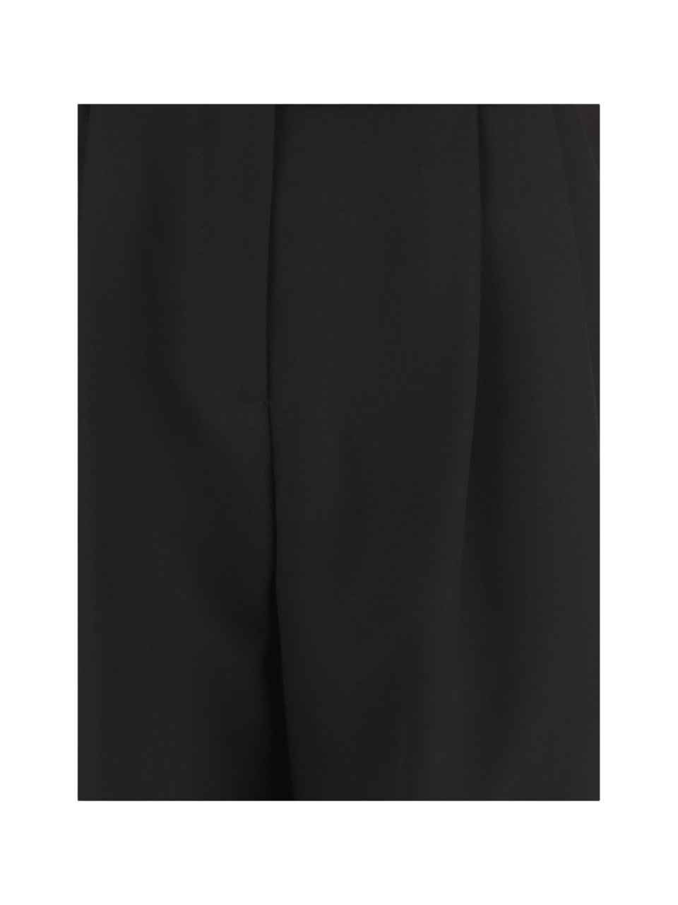 Giorgio Armani Straight-Leg Silk Pants With Pleat Detailing And Belt Loops Zwart
