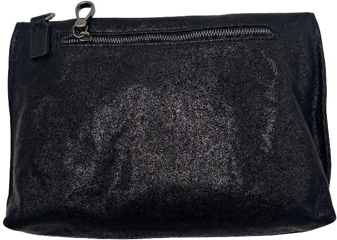 Giorgio Armani Giorgio Armani Sac bandoulière en cuir leather moyen Zwart