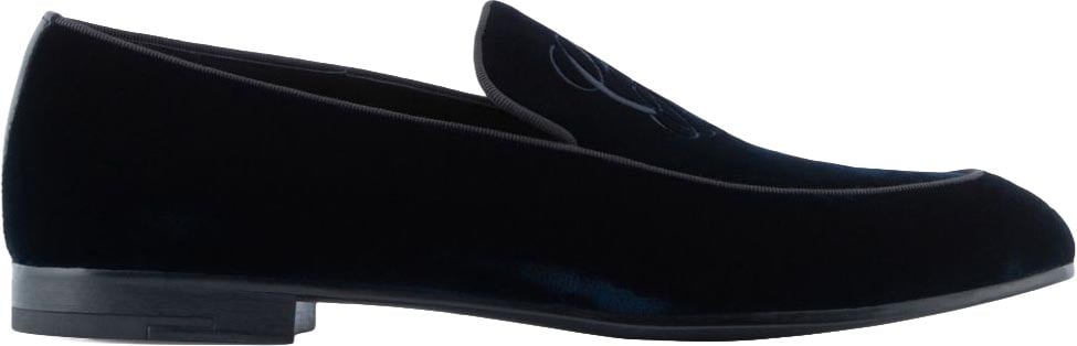 Giorgio Armani Flat Shoes Blu Blauw