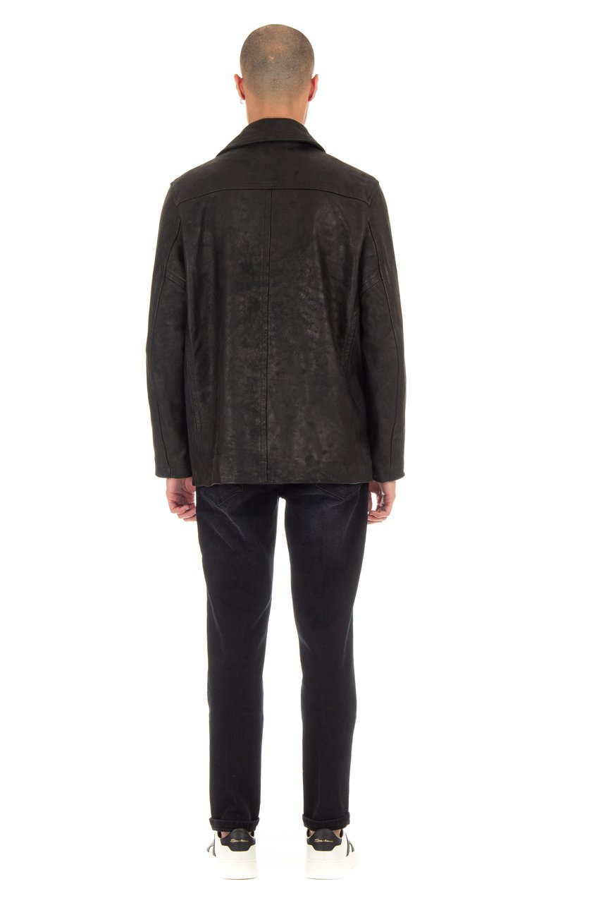 Giorgio Brato Artisanal Peacoat Leather Zwart