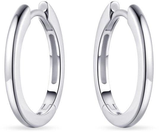 Gisser Jewels Gisser Jewels Oorringen KCA2/18 925 Zilver Half Bol Gerhodineerd 2mm breed 18mm doorsnede Divers