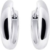 Gisser Jewels Gisser Jewels Oorringen KCA3/18 925 Zilver Half Bol 3mm x 18mm Zilver