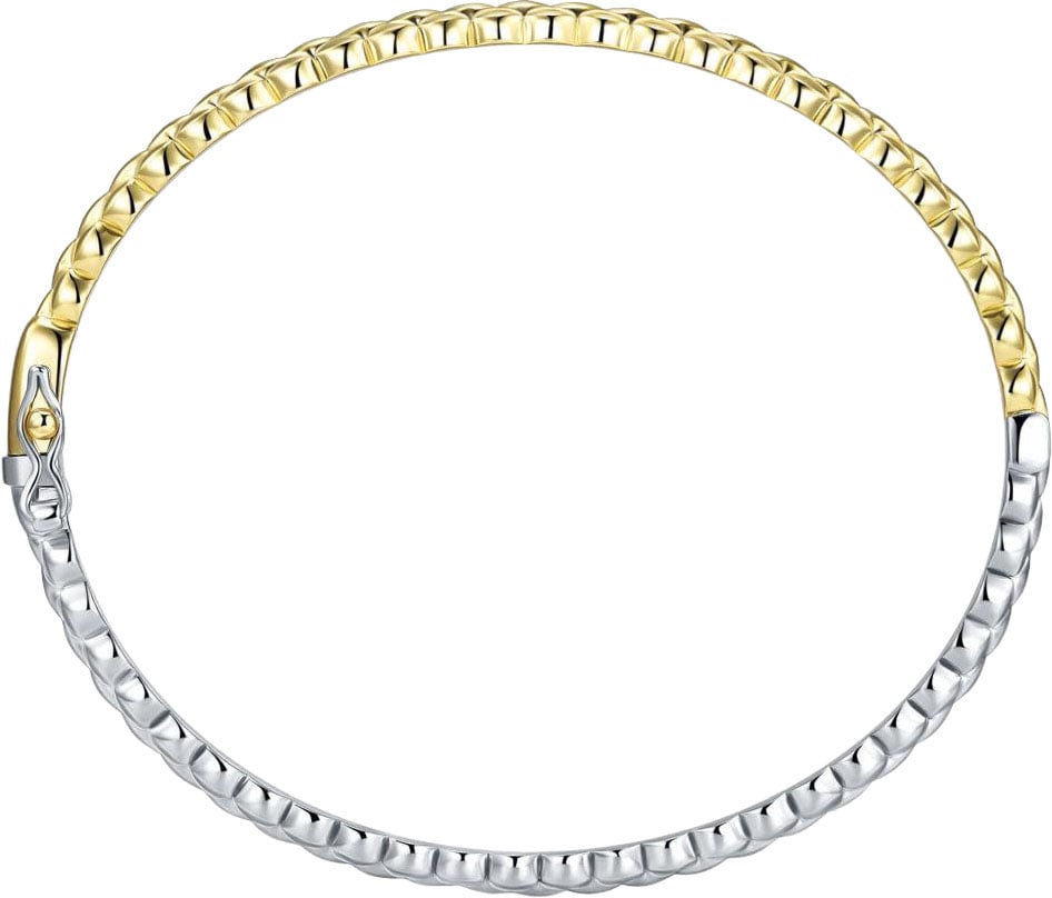 Gisser Jewels Gisser Jewels Armband SB35Y/4-60 Zilver met Geelgouden Plating en Zirkonia Maat 60 Goud
