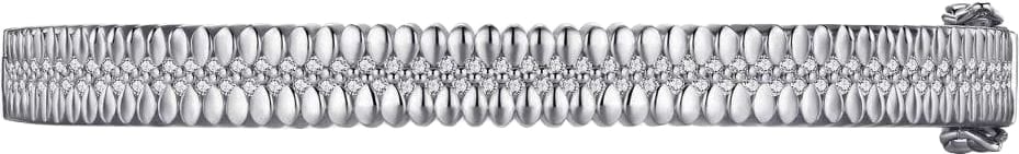 Gisser Jewels Gisser Jewels Armband SB37-60 Zilver met Zirkonia 6.7mm x 60mm Zilver