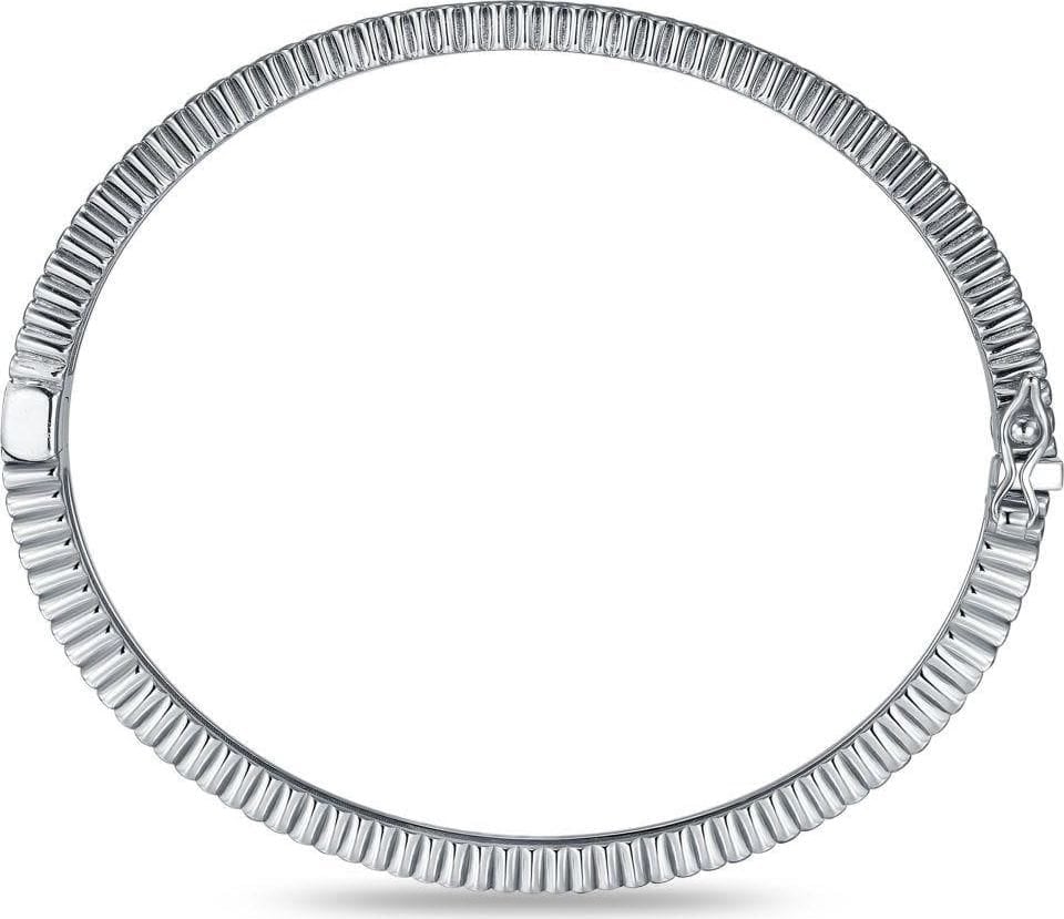 Gisser Jewels Gisser Jewels Armband SB37-60 Zilver met Zirkonia 6.7mm x 60mm Zilver