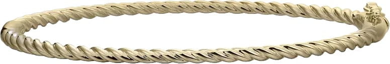 Gisser Jewels Gisser Jewels Armband VGB023-60 14k Geelgoud Bangle Gedraait Maat 60 Goud