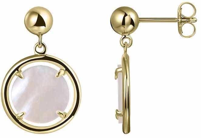 Gisser Jewels Gisser Jewels Oorbellen VGE050 14k Geelgoud met Parelmoer Divers
