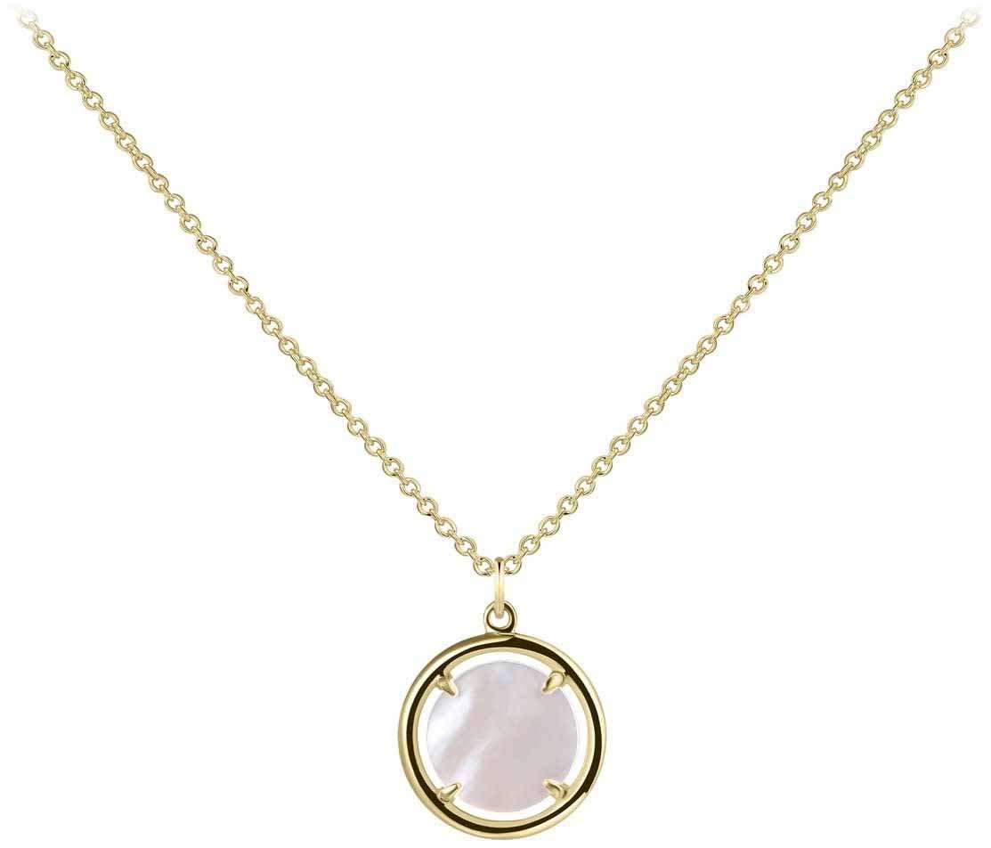 Gisser Jewels Gisser Jewels Collier VGN020-42+3 14k Geelgoud Anker met Parelmoer 42+3cm Divers