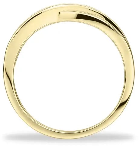 Gisser Jewels Gisser Jewels Ring VGR101-54 14k Geelgoud met Zirkonia Maat 54 Goud