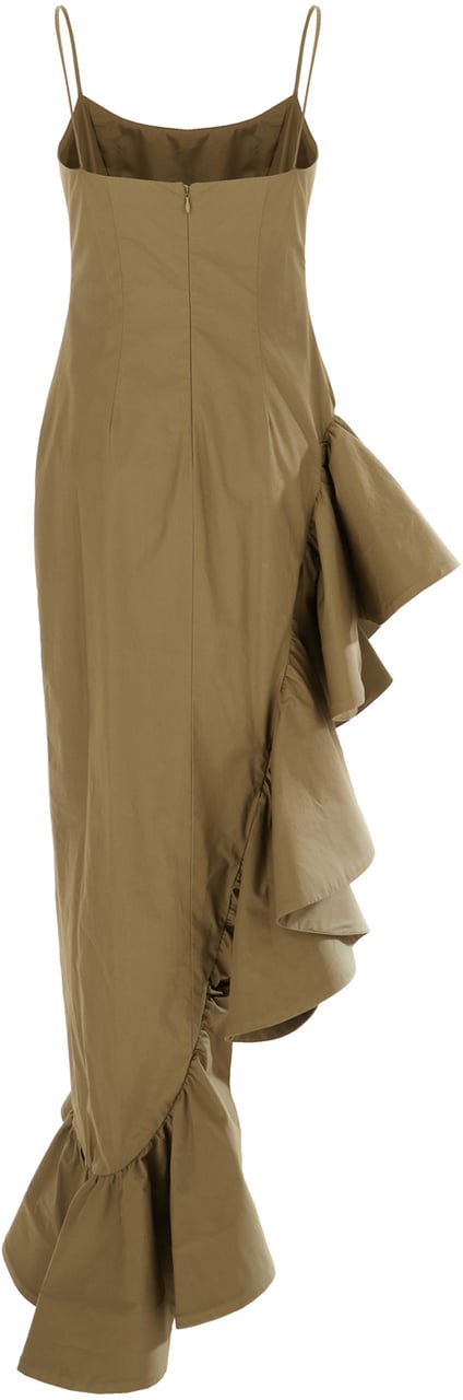 Giuseppe Di Morabito Giuseppe Di Morabito Olive green cotton dress Groen