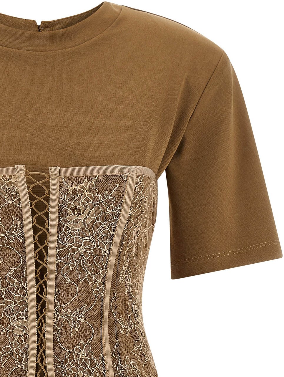 Giuseppe Di Morabito Brown Viscose T-Shirt Wit