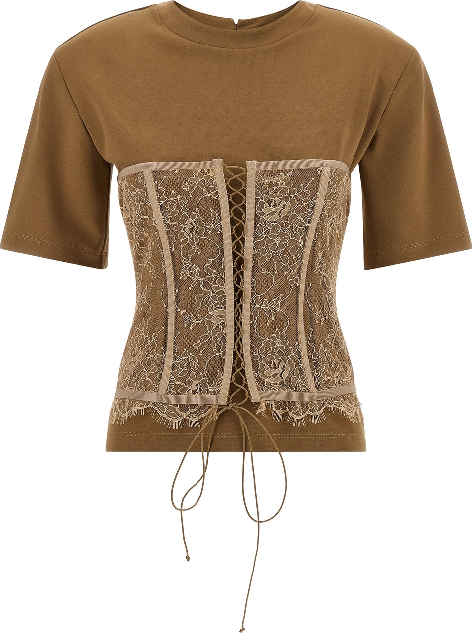 Giuseppe Di Morabito Brown Viscose T-Shirt Wit