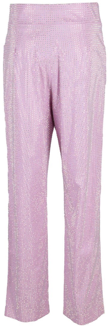 Giuseppe Di Morabito Pink Pants With Glitter Thermostrass Paars