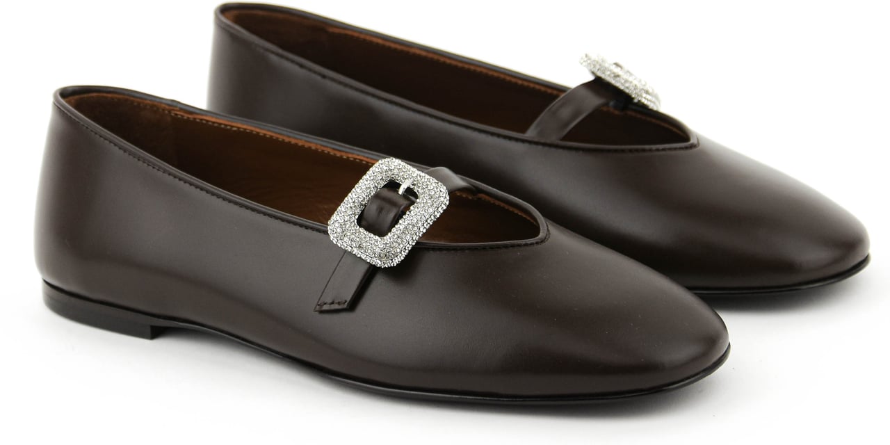 Giuseppe Zanotti Giuseppe Zanott Amanda Ballerina Brown Bruin