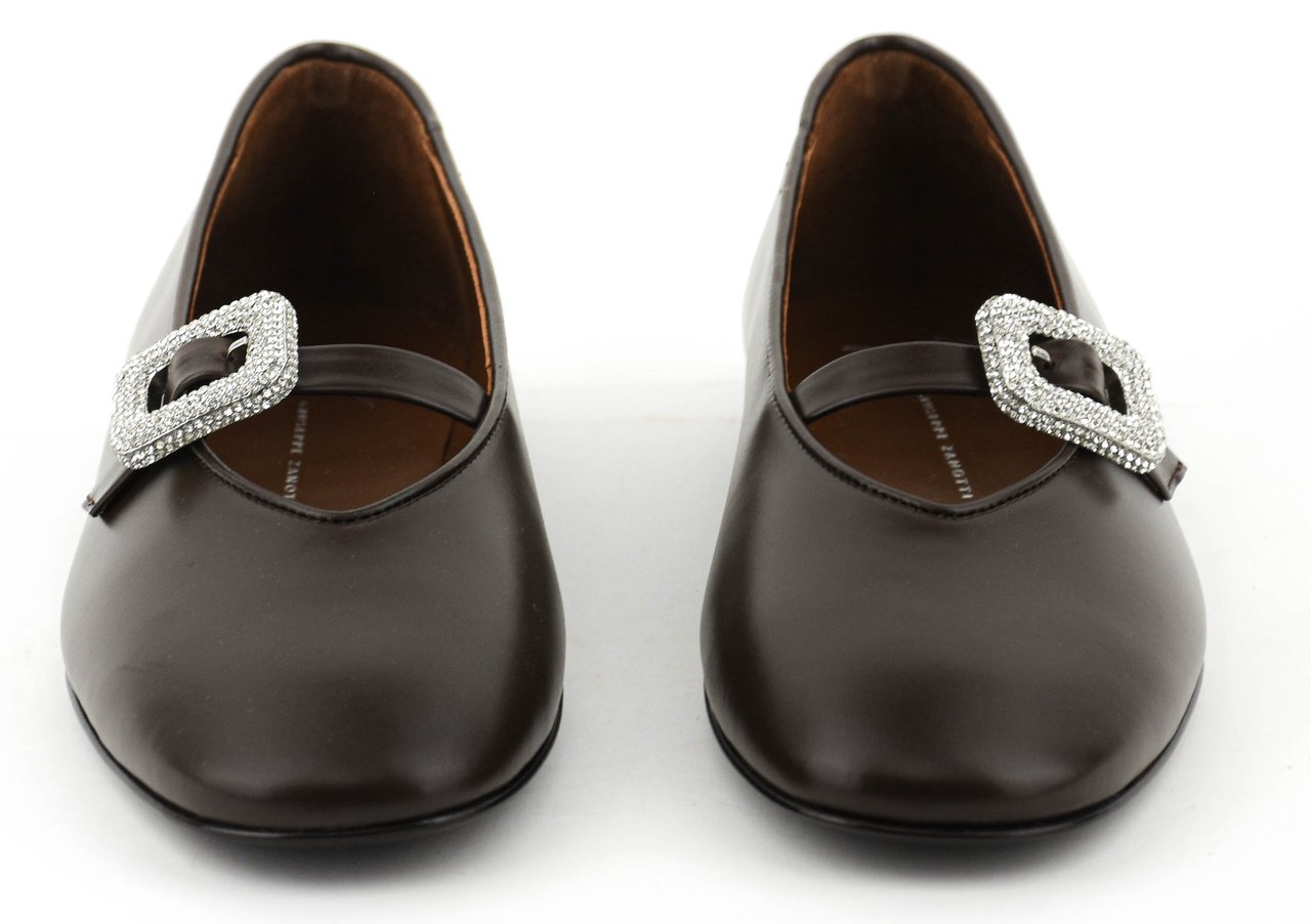 Giuseppe Zanotti Giuseppe Zanott Amanda Ballerina Brown Bruin
