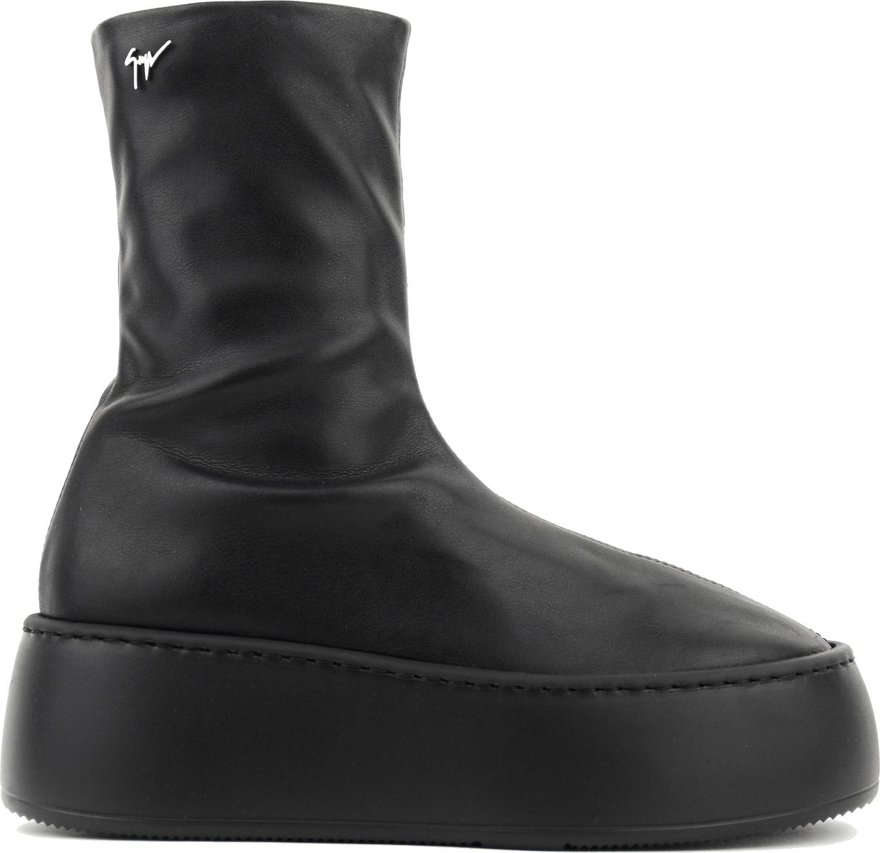Giuseppe Zanotti Stretch Bootie Platform Black Zwart