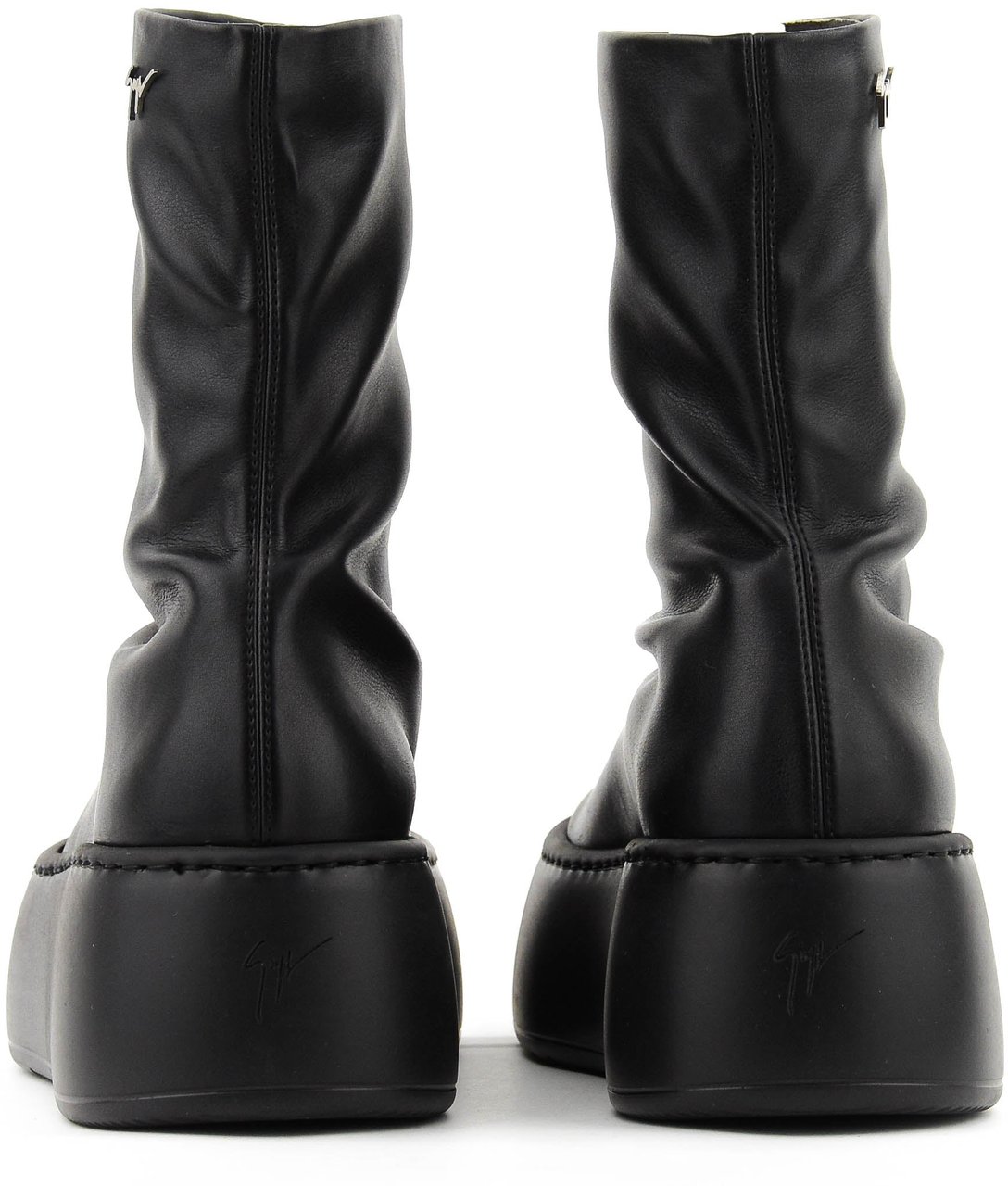 Giuseppe Zanotti Stretch Bootie Platform Black Zwart