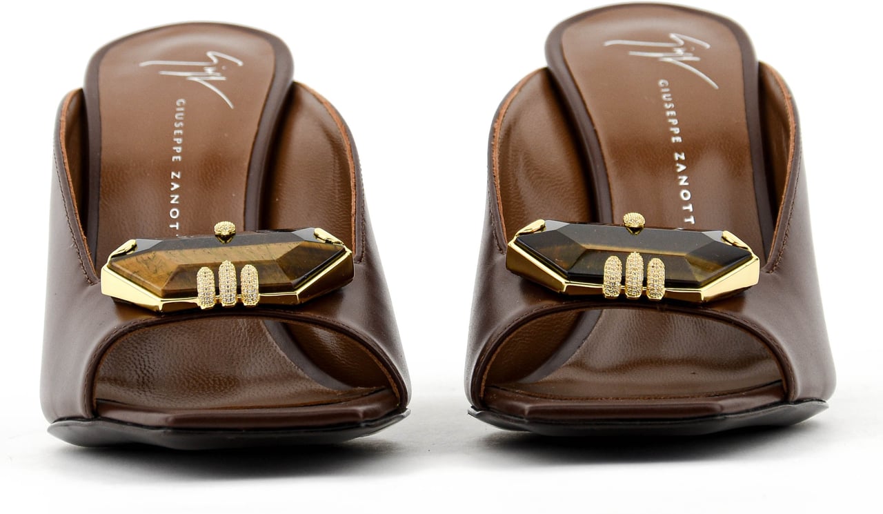 Giuseppe Zanotti Mya Stone Mule Tan Bruin