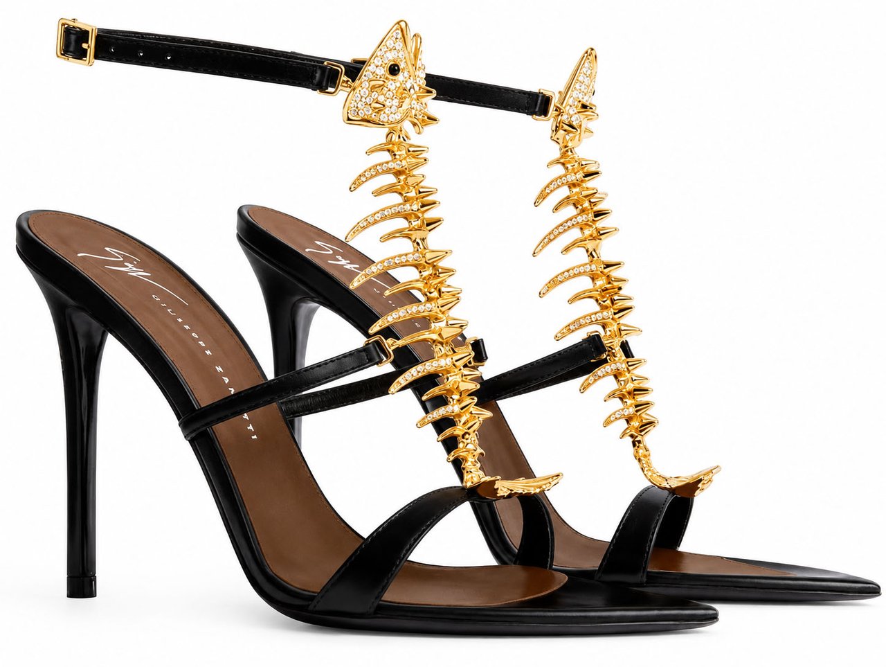 Giuseppe Zanotti Slim 2.0 Herringbone Zwart