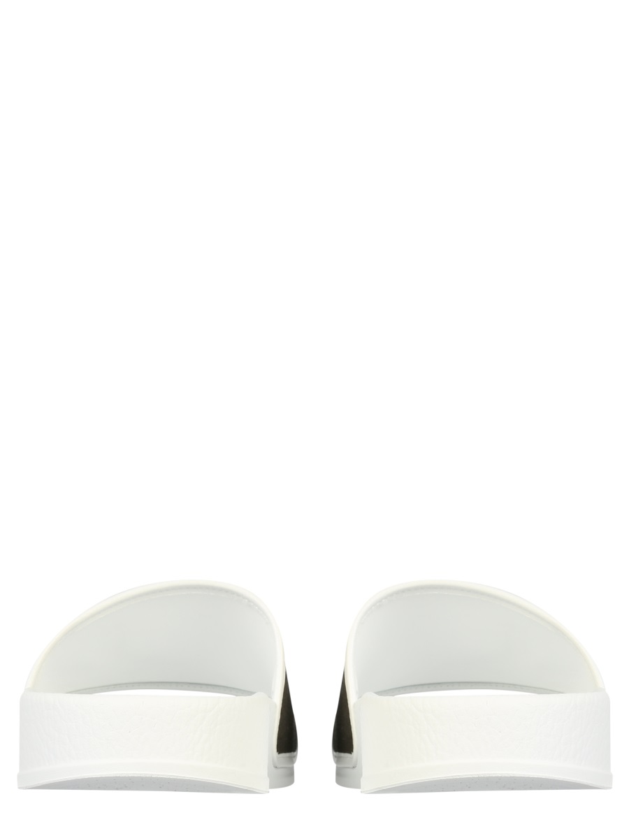Giuseppe Zanotti RUBBER SLIDE SANDALS Zwart