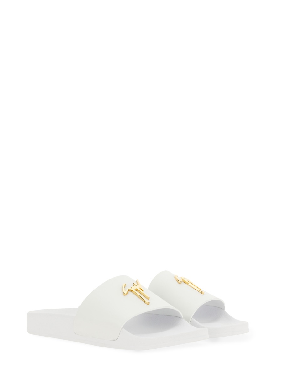 Giuseppe Zanotti SANDAL SLIDE BRETT Wit