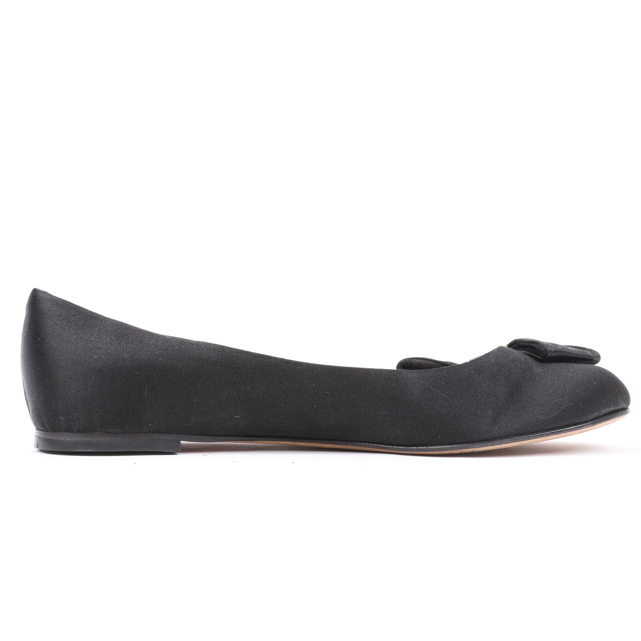 Giuseppe Zanotti Giuseppe Zanotti Black Ballet Flats with Bow in Size 37 EU Zwart