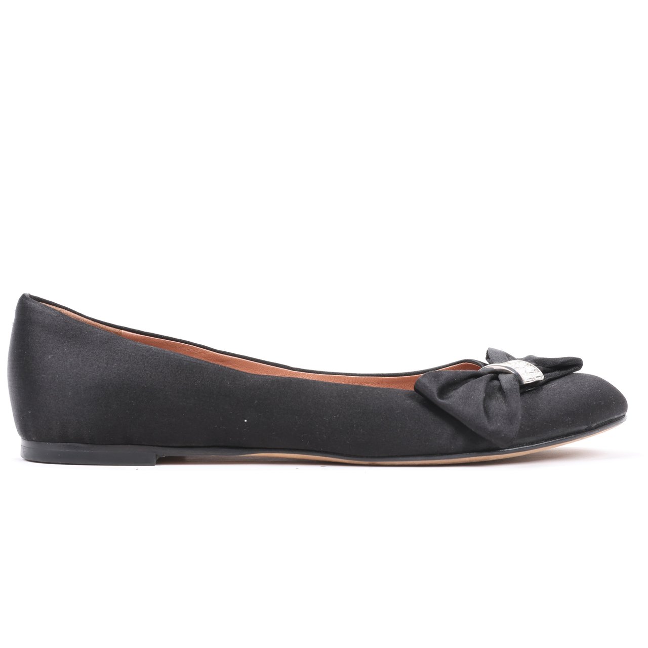 Giuseppe Zanotti Giuseppe Zanotti Black Ballet Flats with Bow in Size 37 EU Zwart