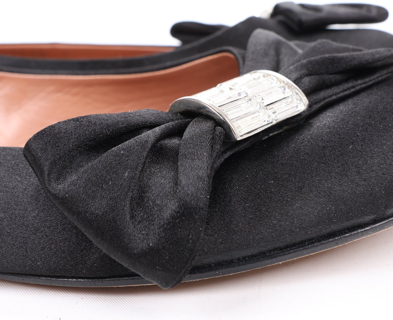 Giuseppe Zanotti Giuseppe Zanotti Black Ballet Flats with Bow in Size 37 EU Zwart