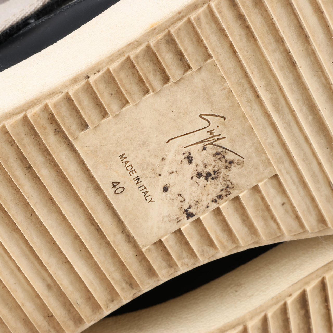 Giuseppe Zanotti Giuseppe Zanotti High-top Sneakers Camouflage x Leather in Black, Size 40 EU Zwart