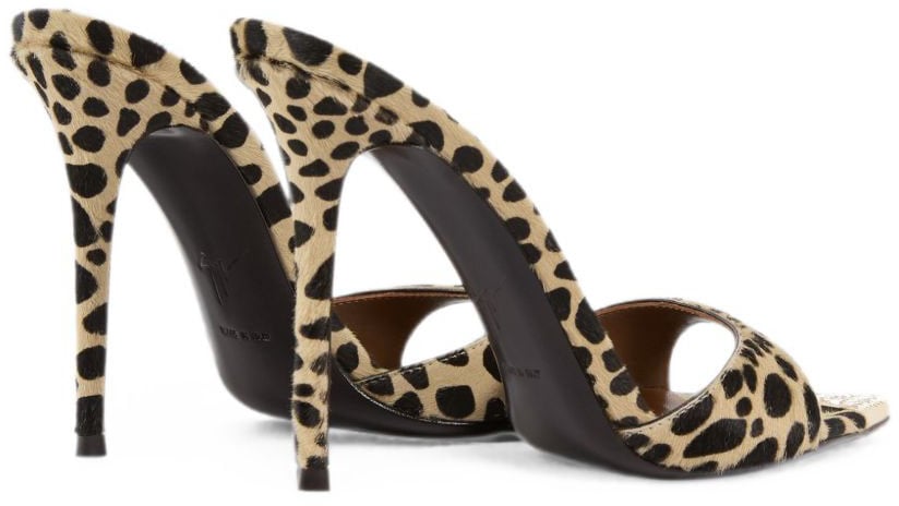 Giuseppe Zanotti Sandals Leopard Print Beige