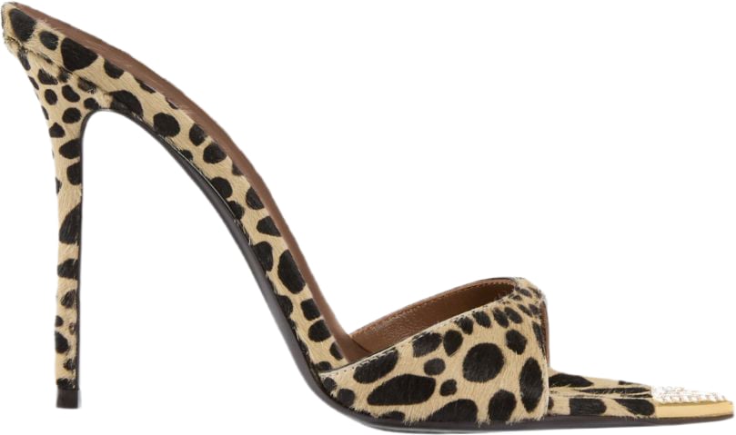 Giuseppe Zanotti Sandals Leopard Print Beige