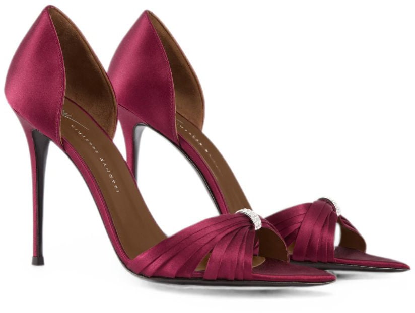 Giuseppe Zanotti With Heel Bordeaux Maroon